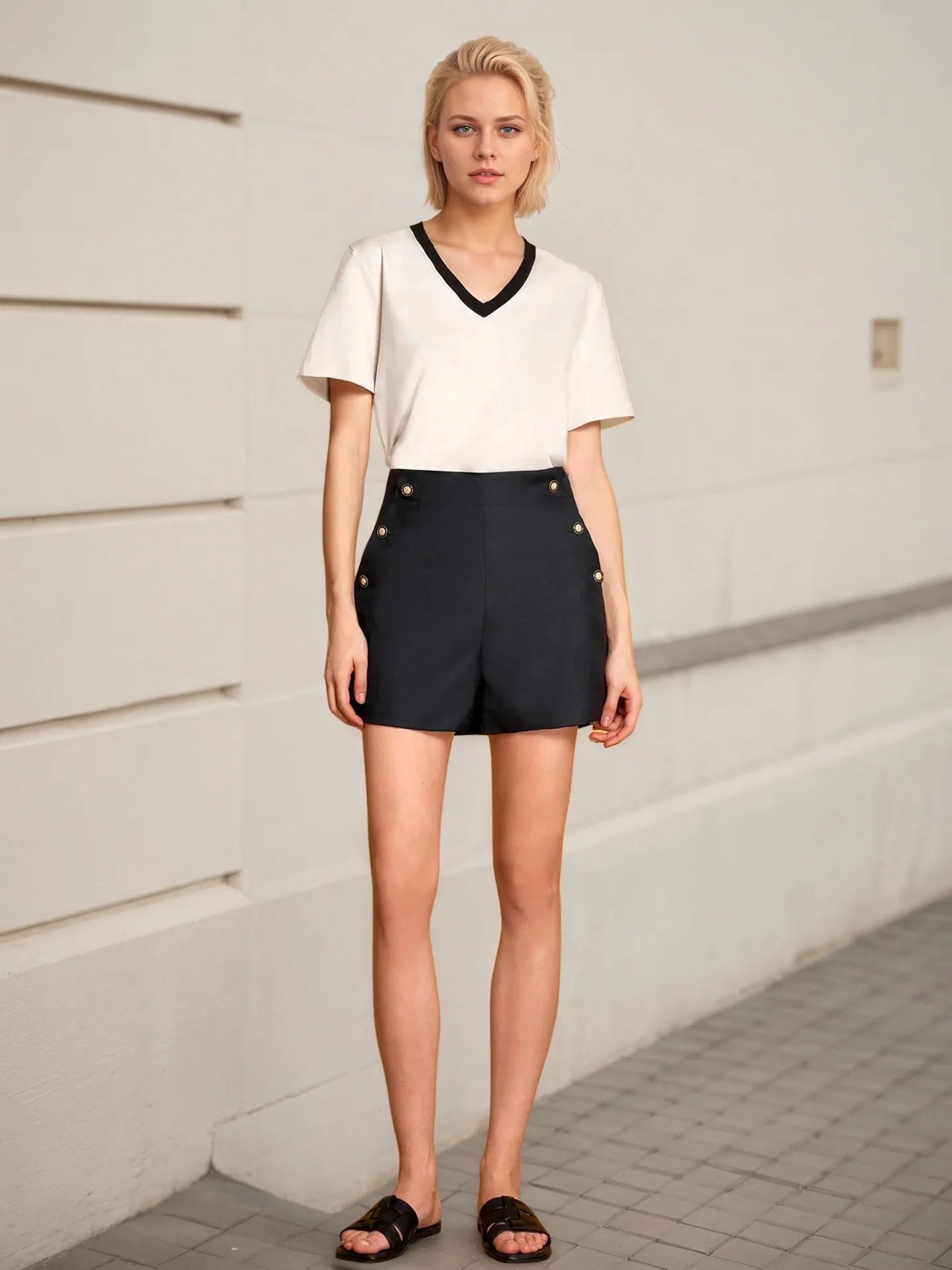High-Waisted Shorts - Fashorio