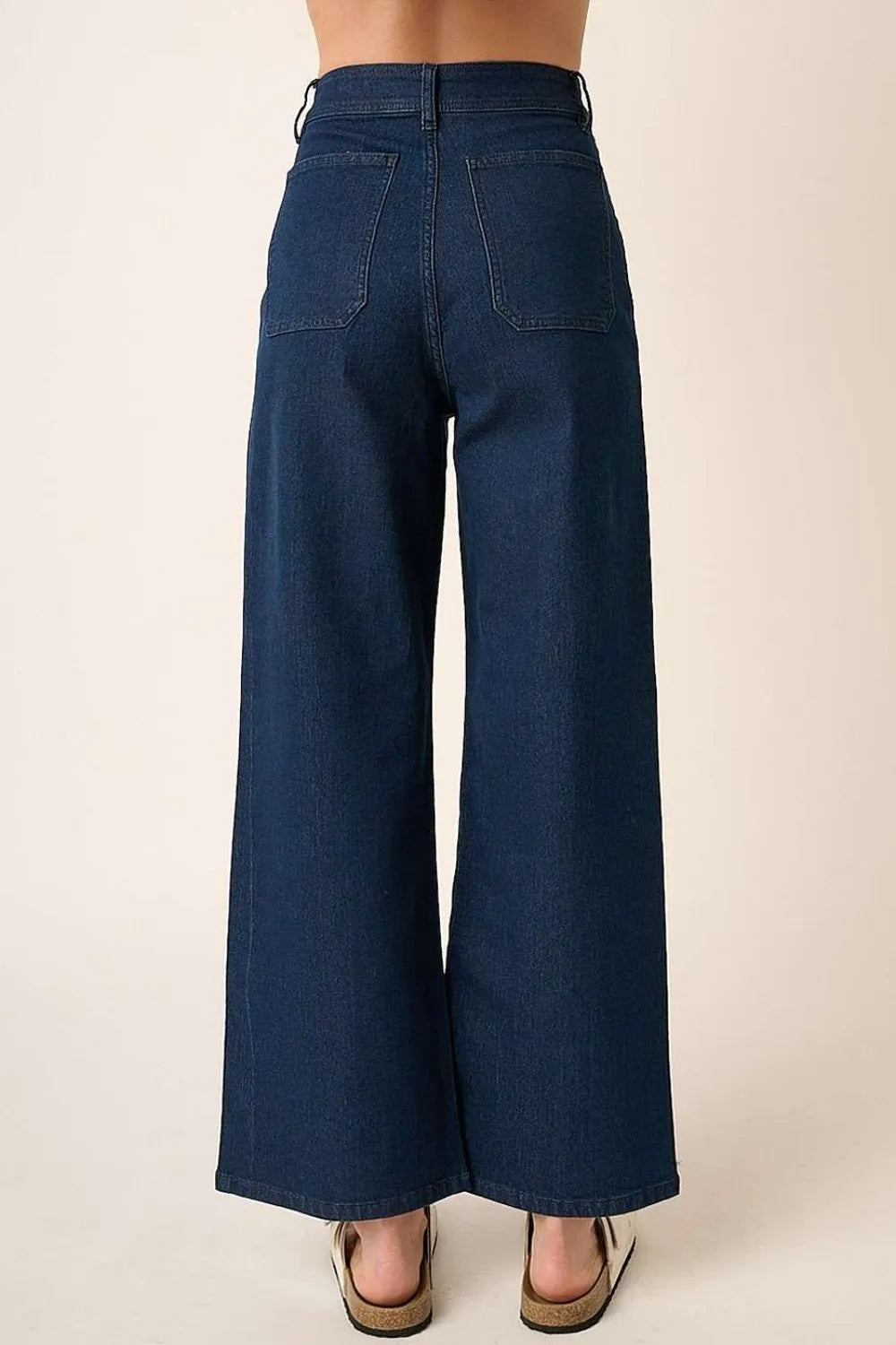 Mittoshop High Waist Wide Leg Jeans - Fashorio