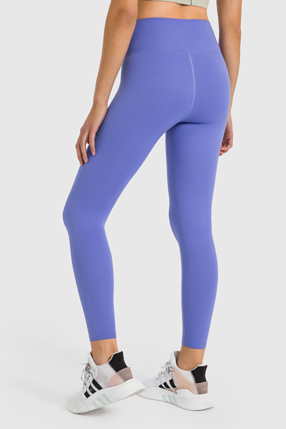 high waist ankle length yoga leggings full length view