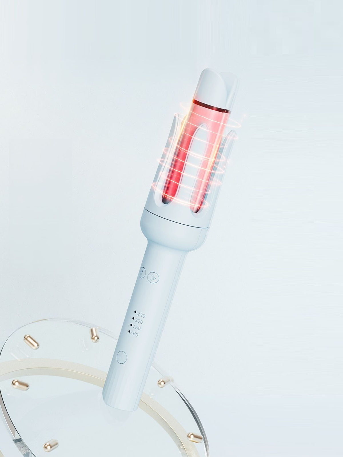 Bouncy curls created with the iron