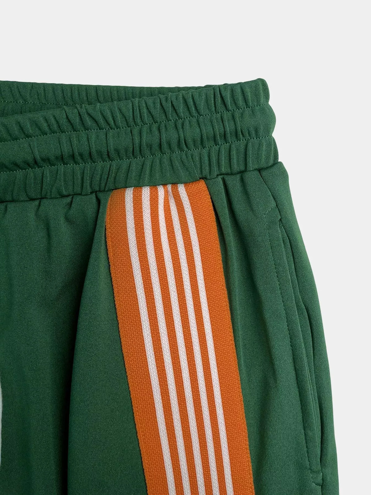 Green coordinated top and pants set side view