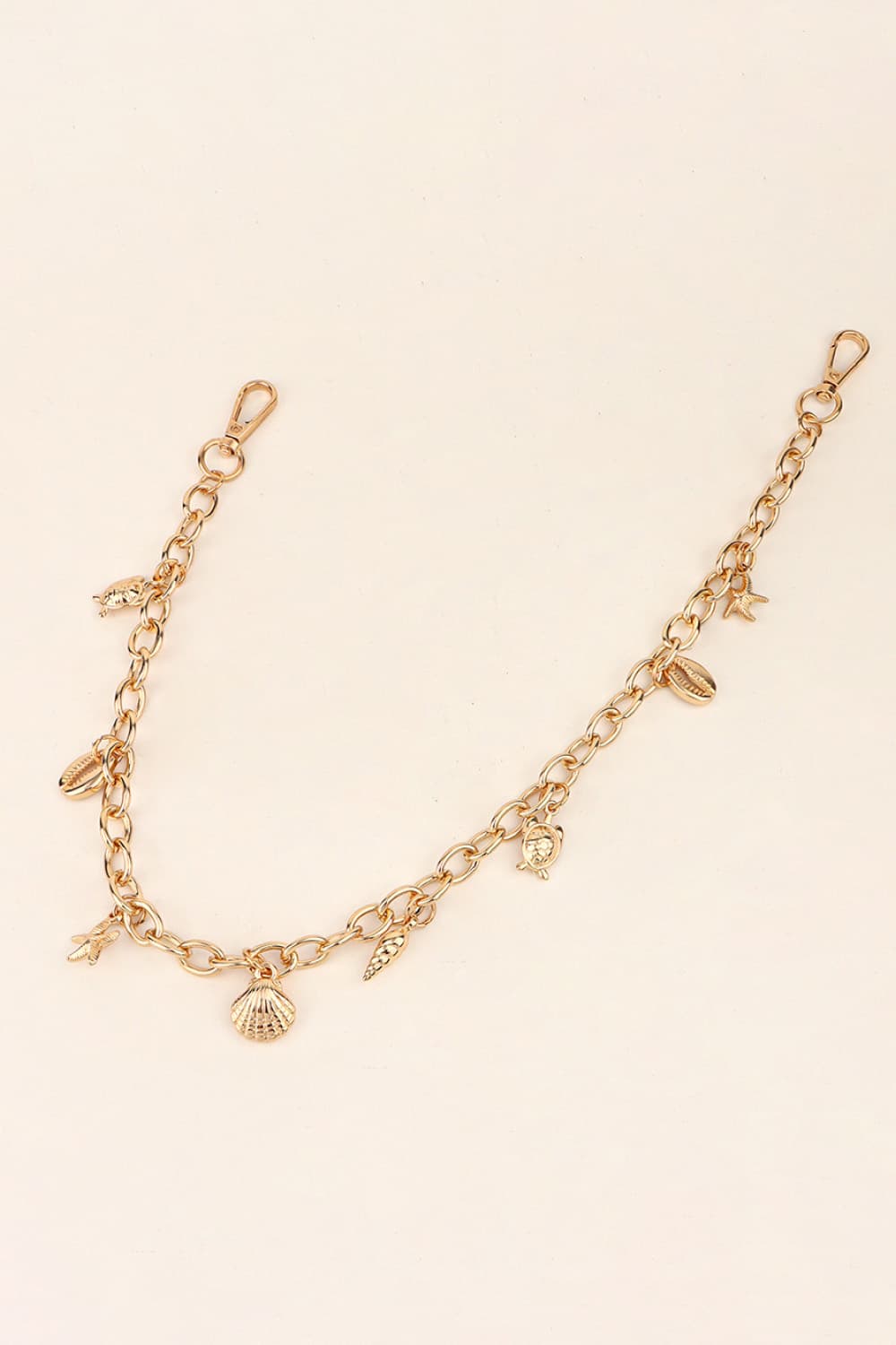 Sea Element Charm Iron Chain Belt - Fashorio