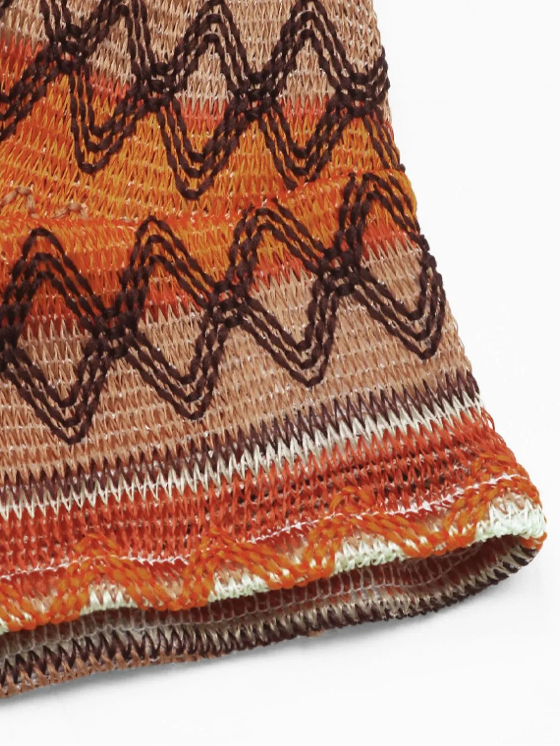 Terracotta halter camisole tie back close up