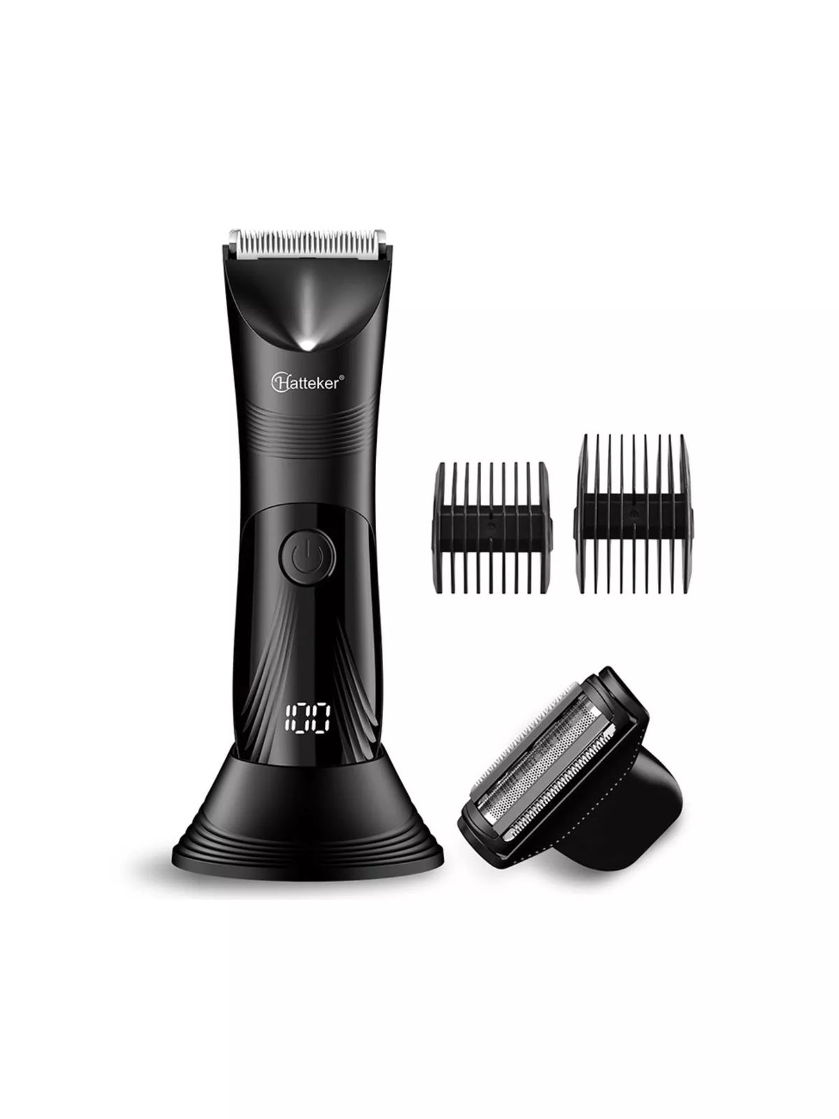 Black electric epilator front view
