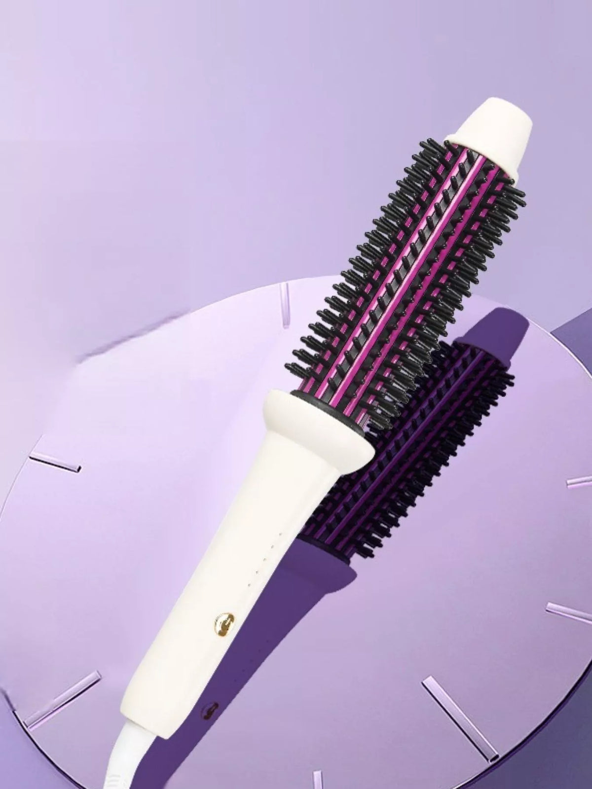 Curling iron barrel close up