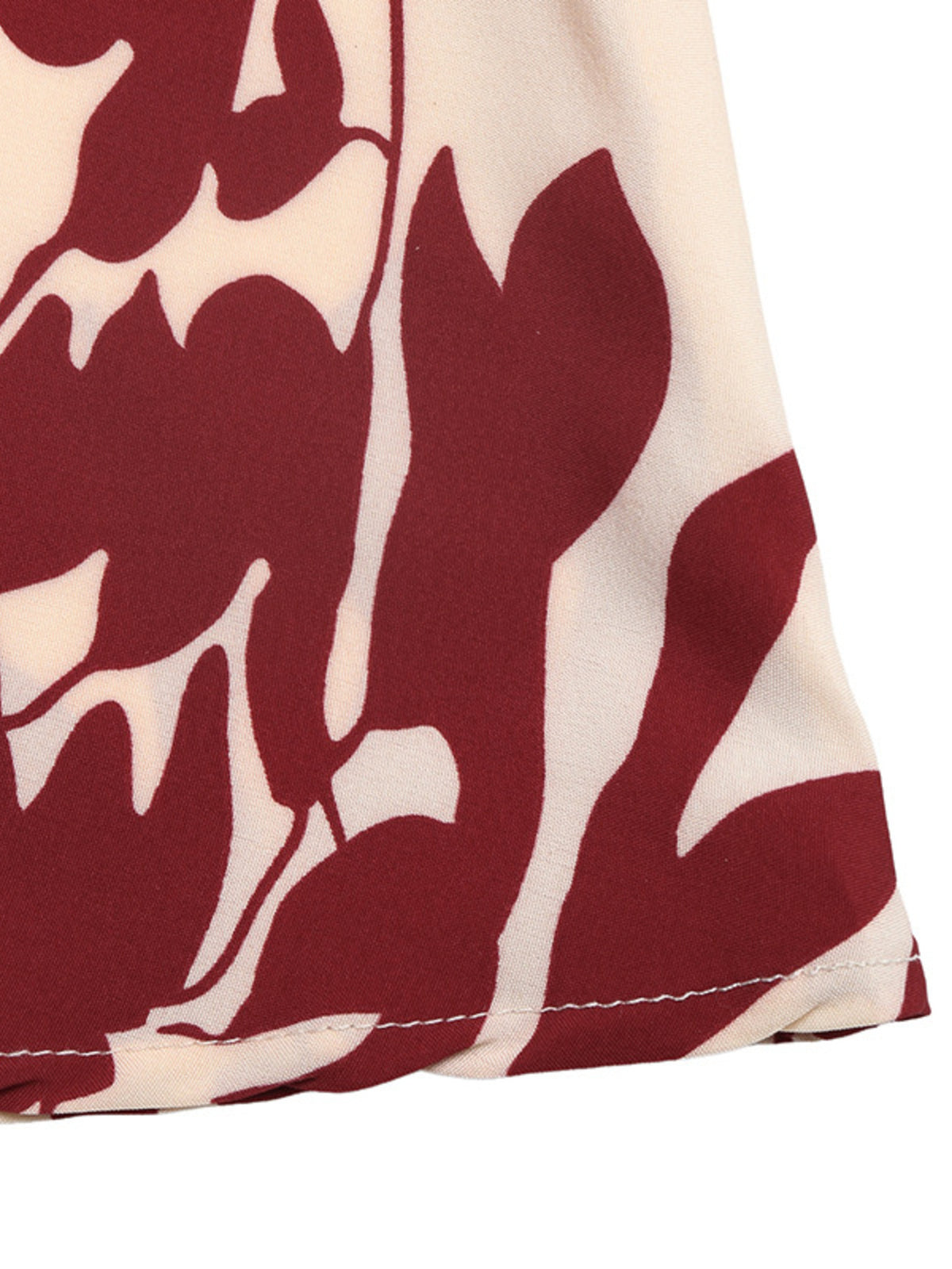 red deep v neck spaghetti strap maxi dress hemline detail