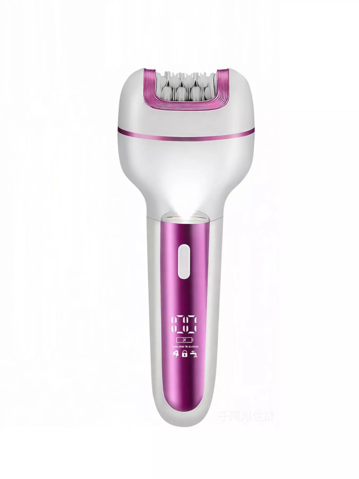 Hair removal epilator held in hand