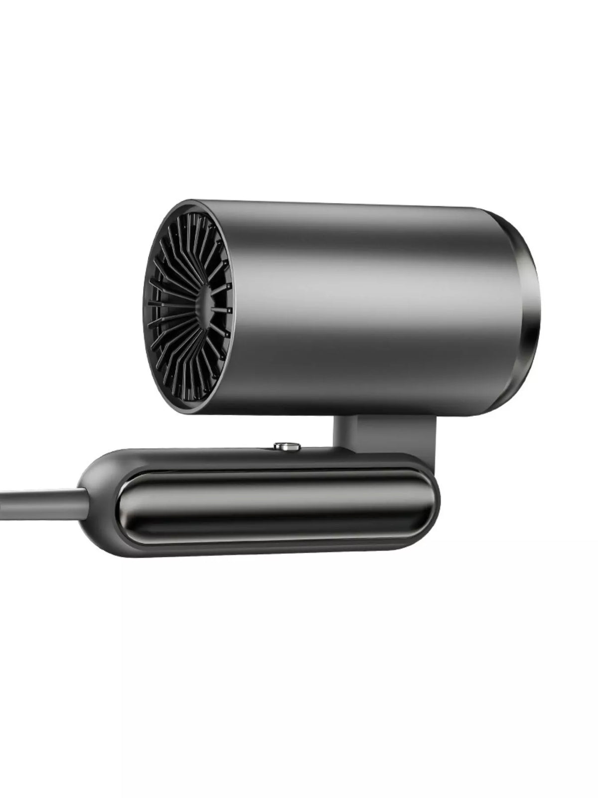 Hair dryer in use styling hair