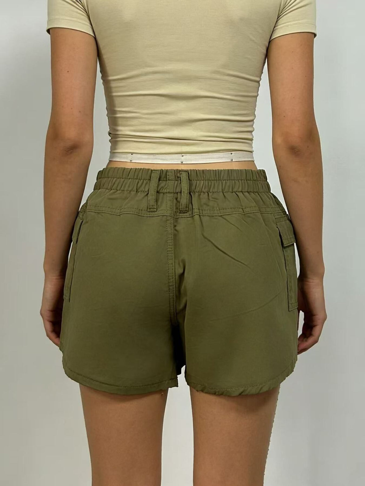 Casual shorts waistband view