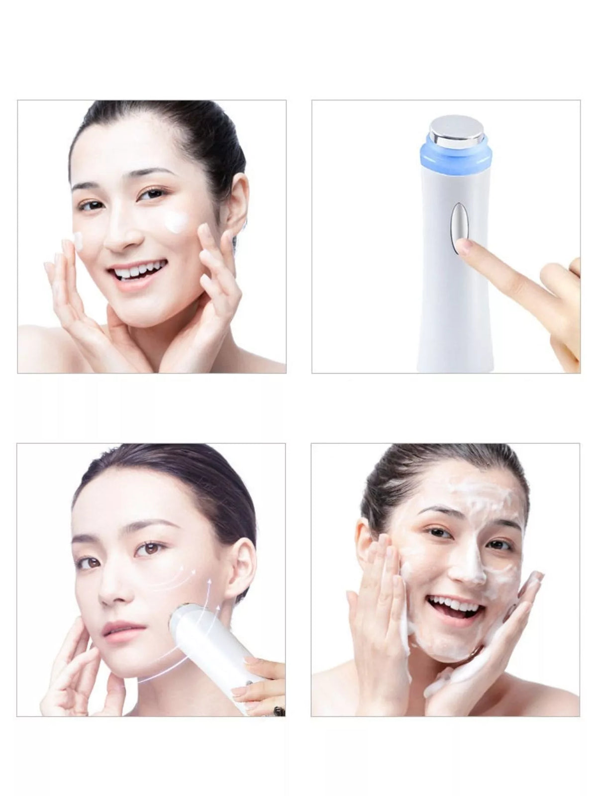 Portable facial device with charging port