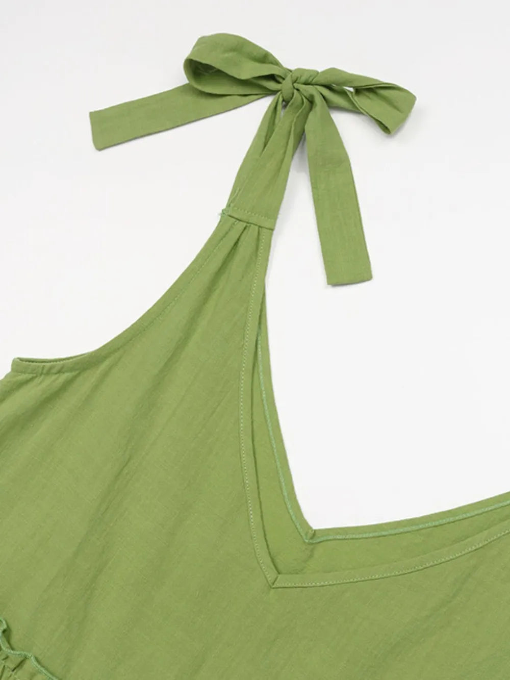 Tiered Frill V Neck Sleeveless Dress, view 6