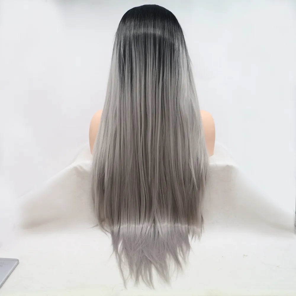 Straight wig front hairline detail