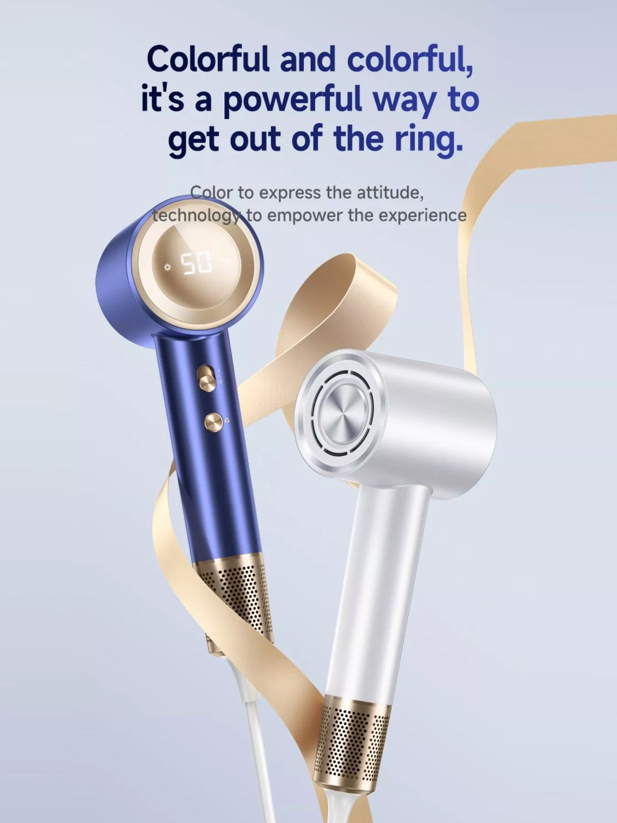 Royal blue high speed hair dryer