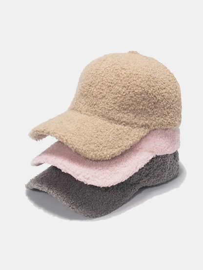 Sherpa Solid Color Baseball Cap - Fashorio