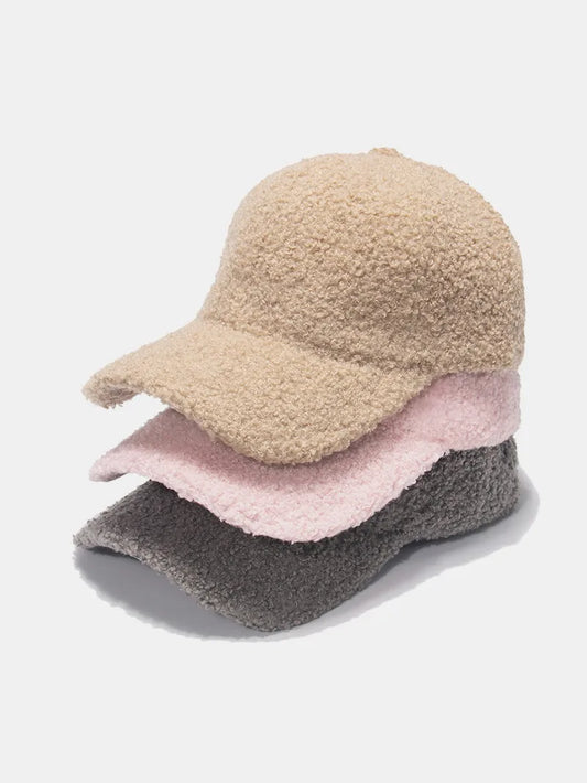 Sherpa Solid Color Baseball Cap - Fashorio
