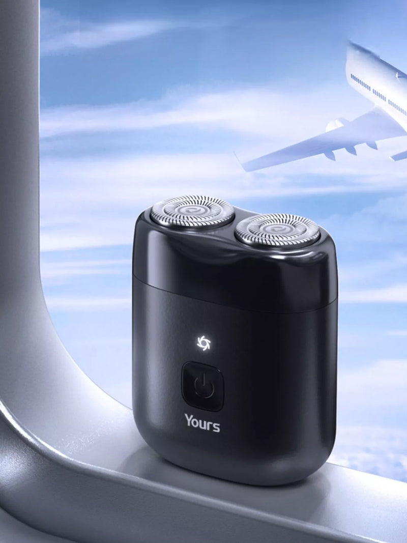 Portable mini travel electric shaver full view