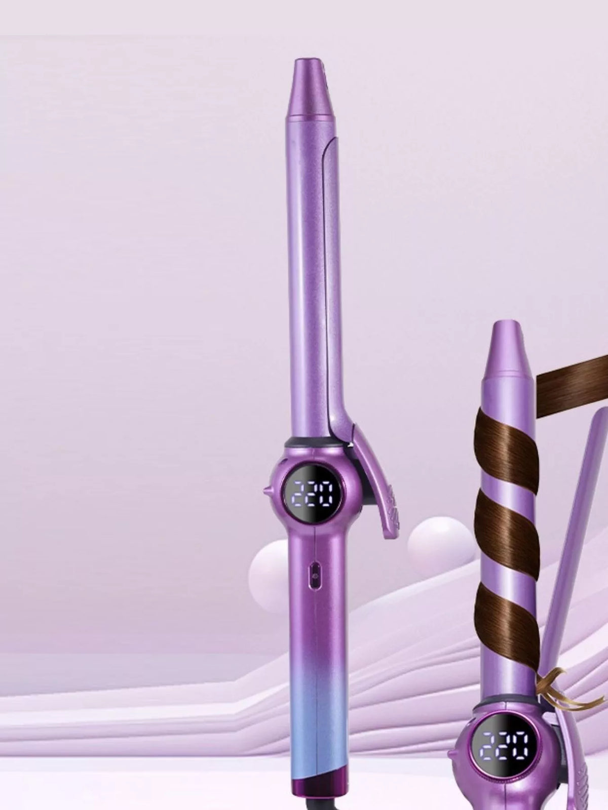 Curling iron cool tip detail