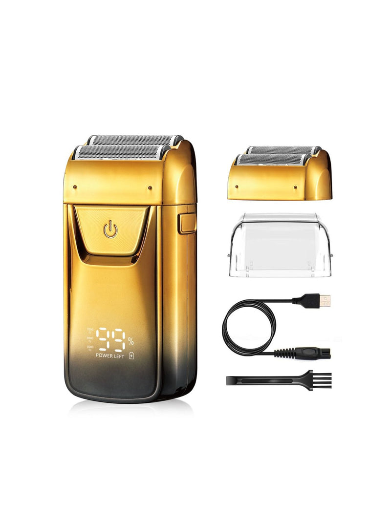 Electric shaver with LED display front view