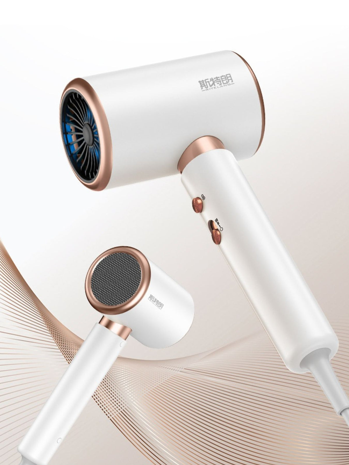 Hair dryer side profile