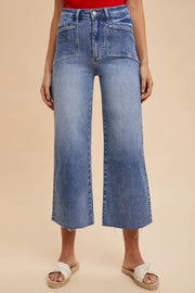 Annie Wear High Rise Wide Leg Jeans Medium - Fashorio