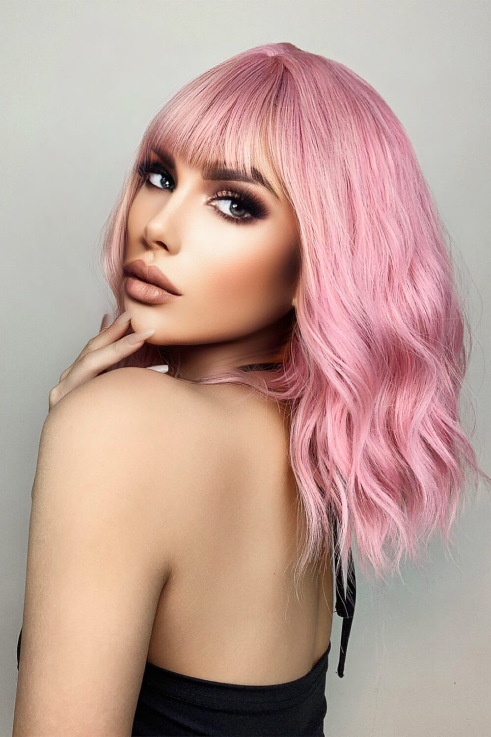 Bobo wave wig in ochre