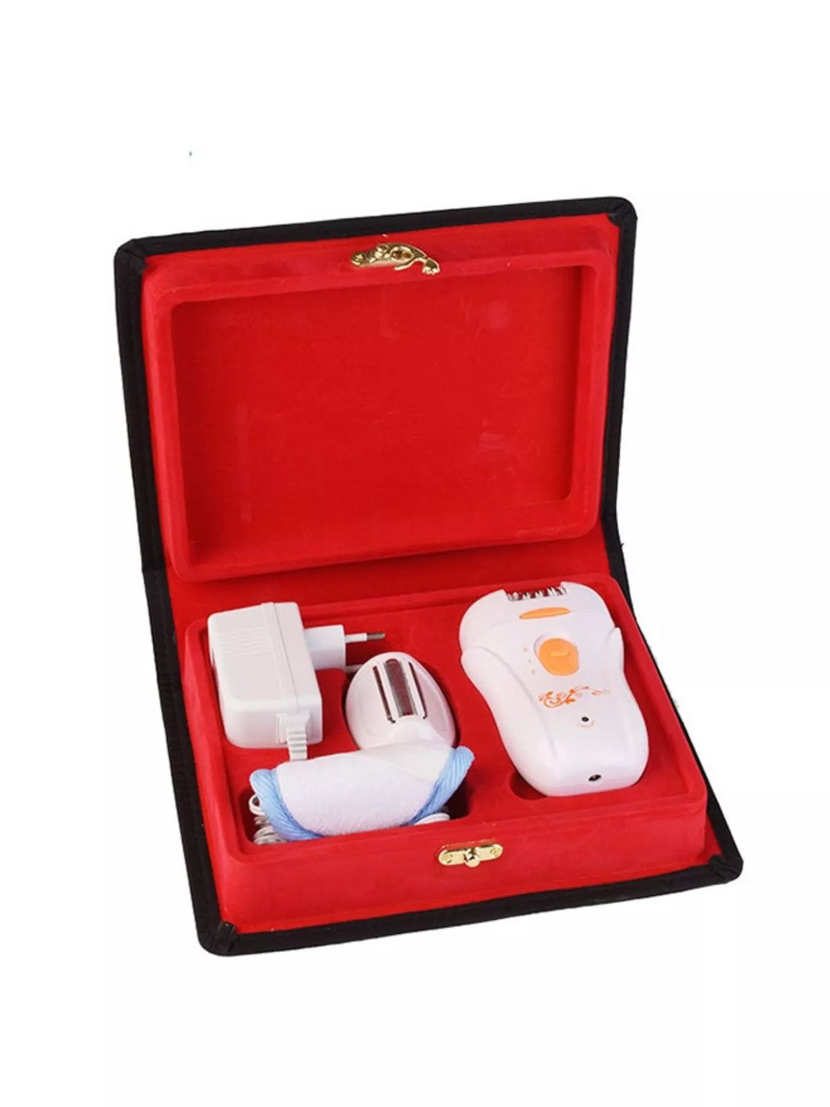 White electric epilator full product overview