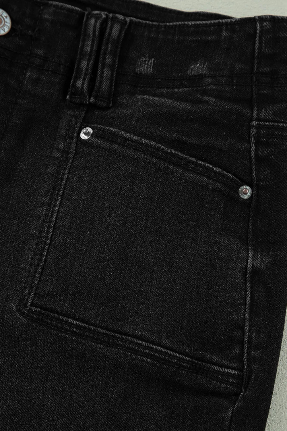 High Waisted Vintage Wash Wide Leg Jeans, view 29