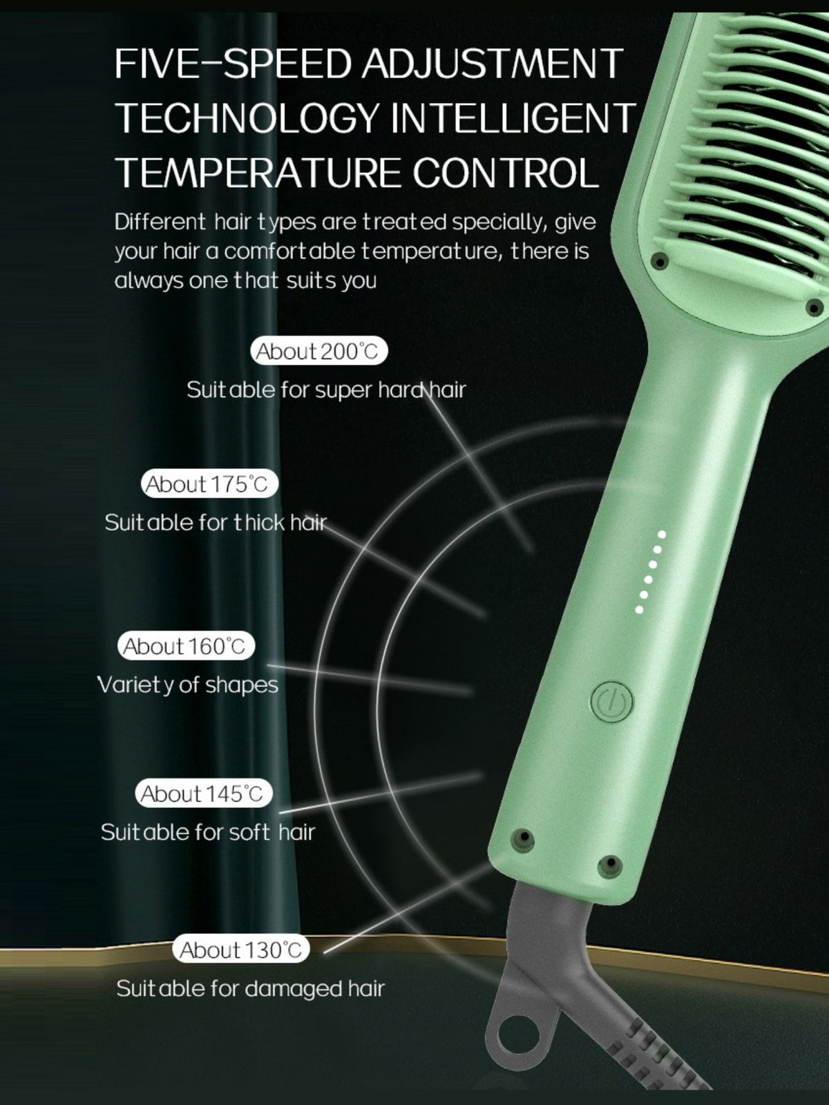 Yellow straightening comb color option