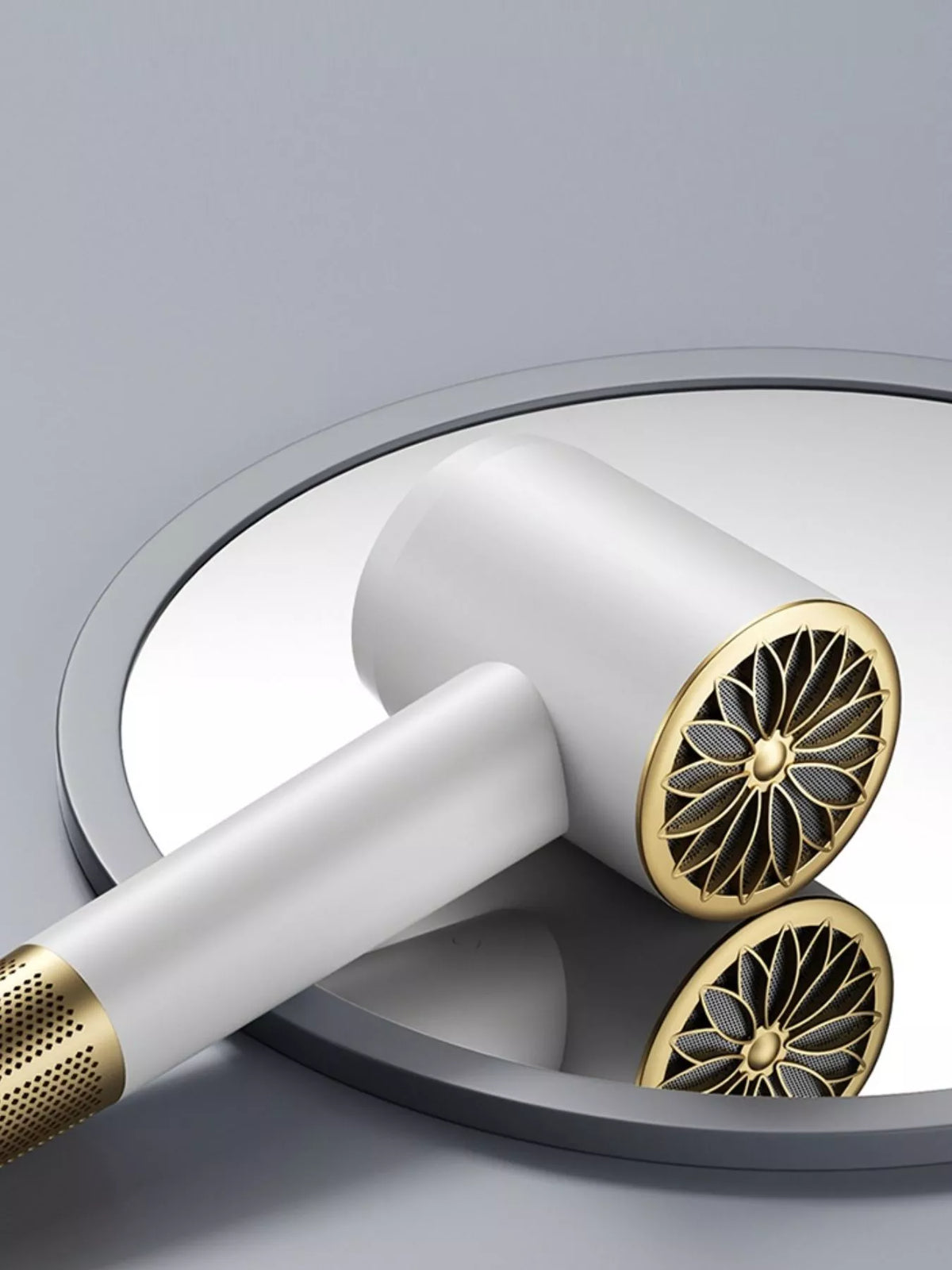 Hair dryer nozzle close up