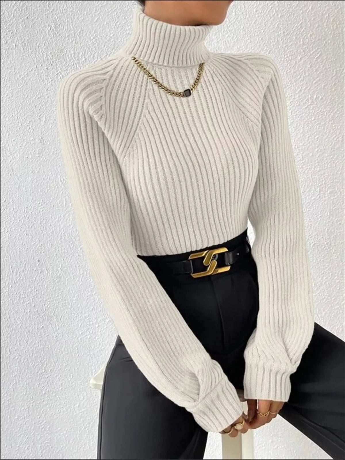 Turtleneck sweater outfit inspiration