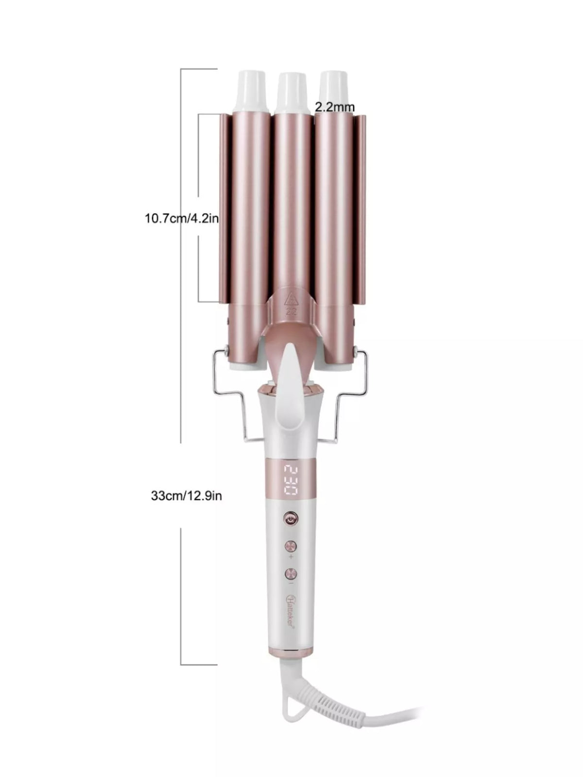 3 barrel curling iron package contents