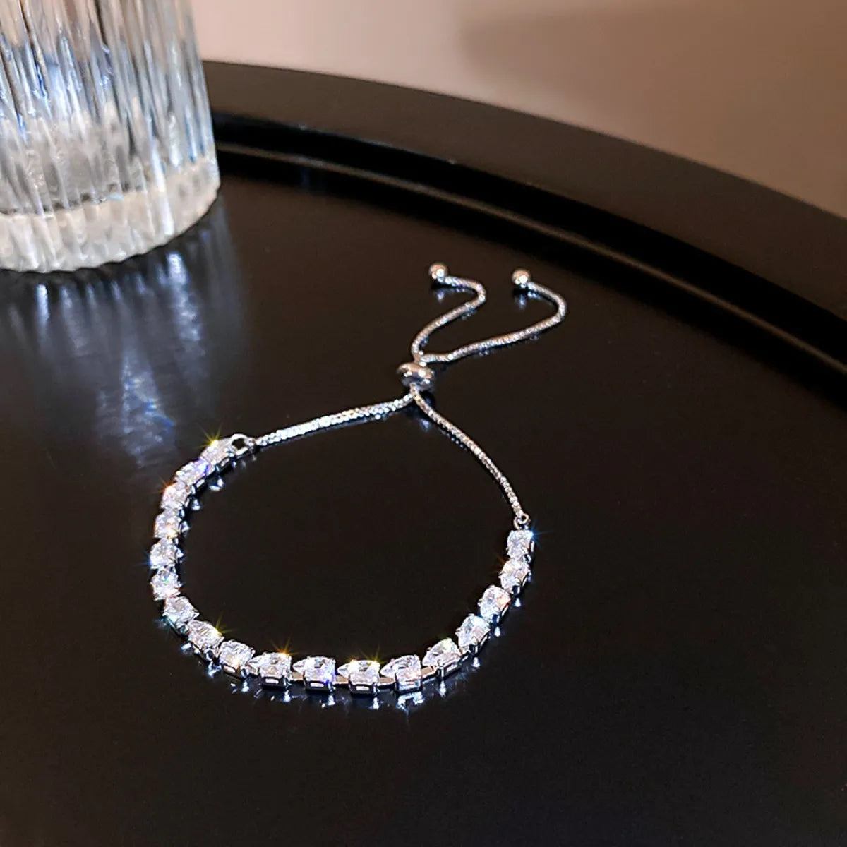 Alloy Zircon Bracelet White One Size - Fashorio