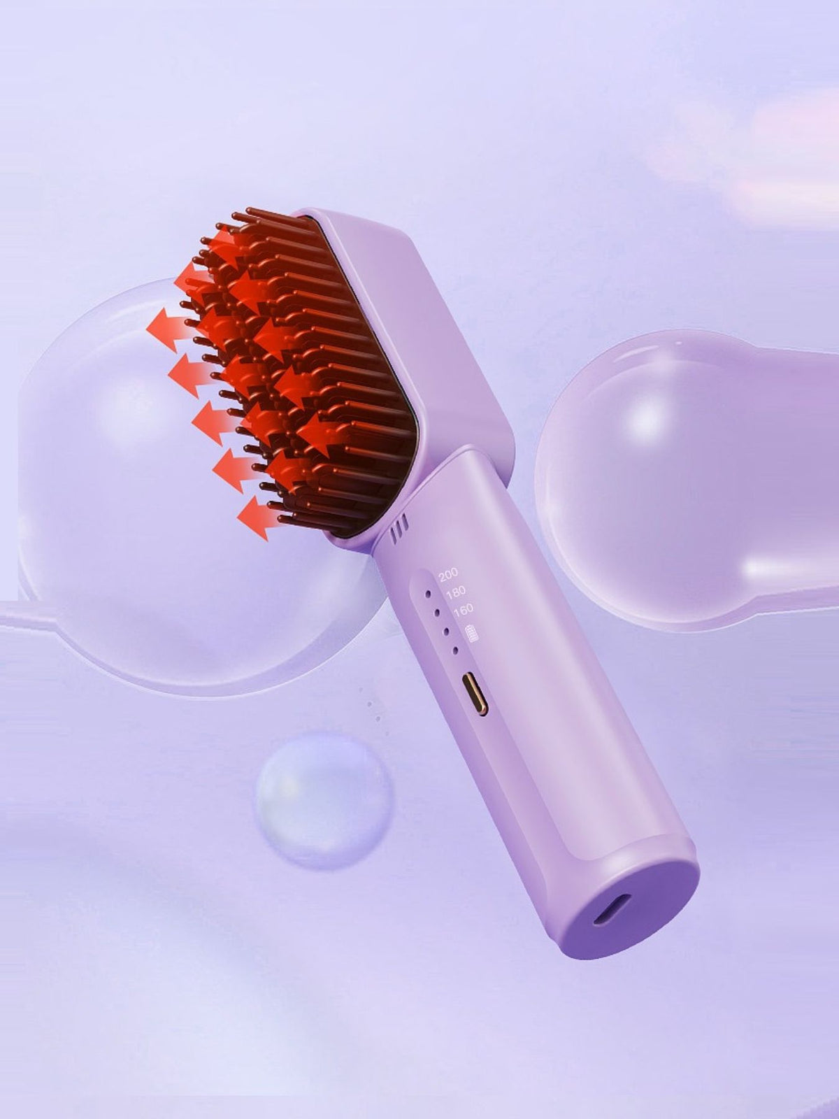 Straightening comb handle grip