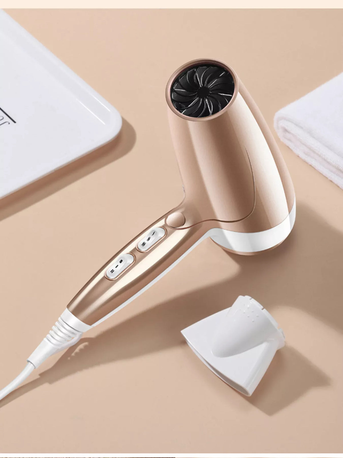 Negative ions household hair dryer