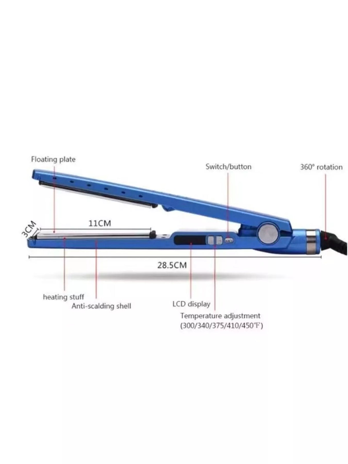 Curling iron handle grip