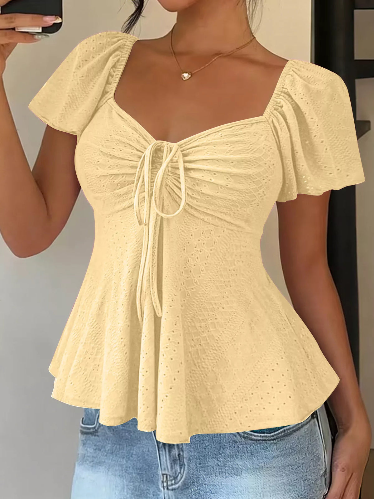 Belinda summer top full styling view