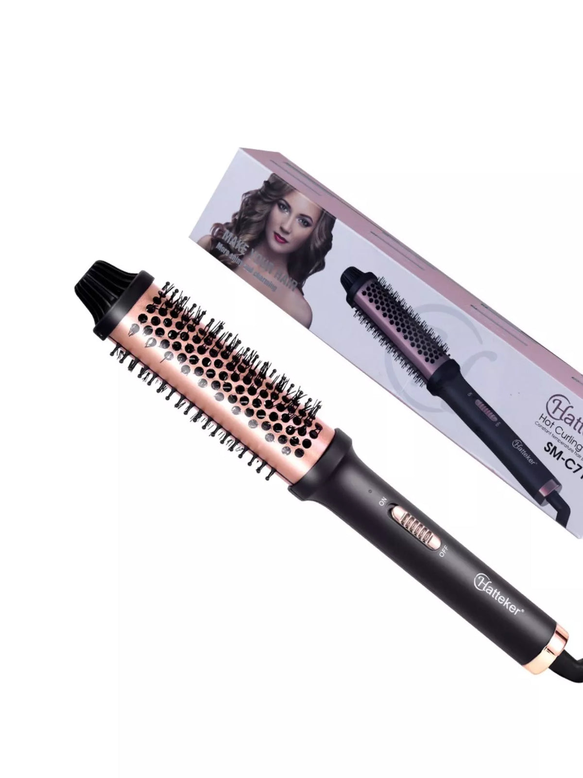 Curling iron plug and cord detail