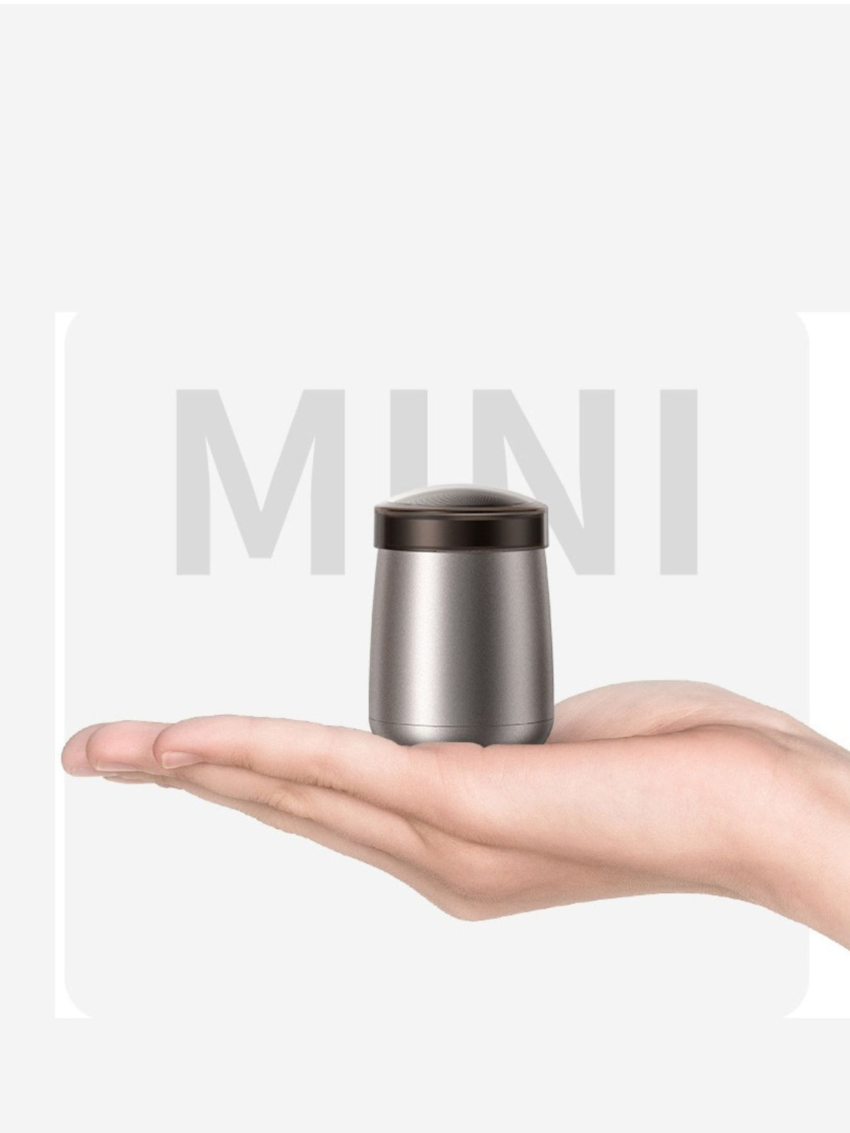 Mini shaver in use shaving