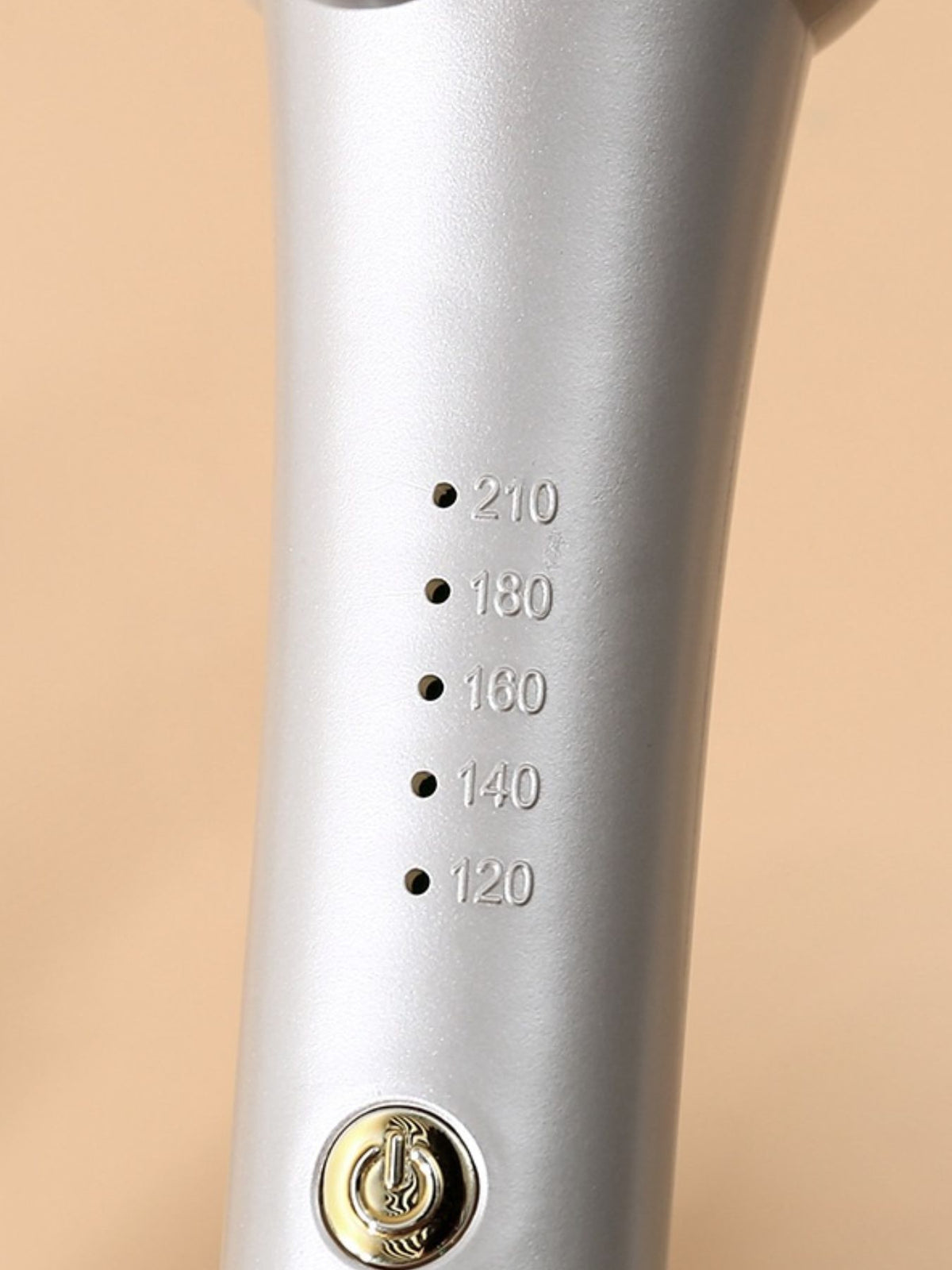 Curling iron handle and controls