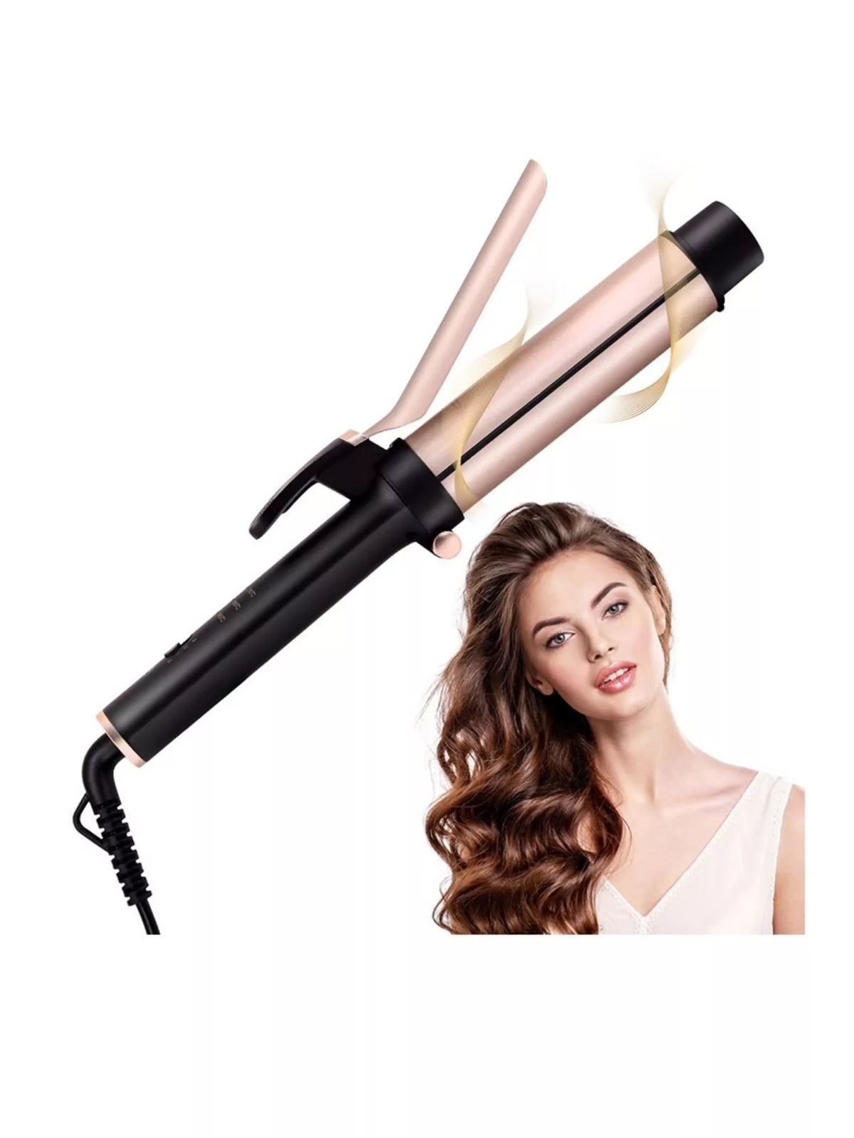 Curling iron barrel close up
