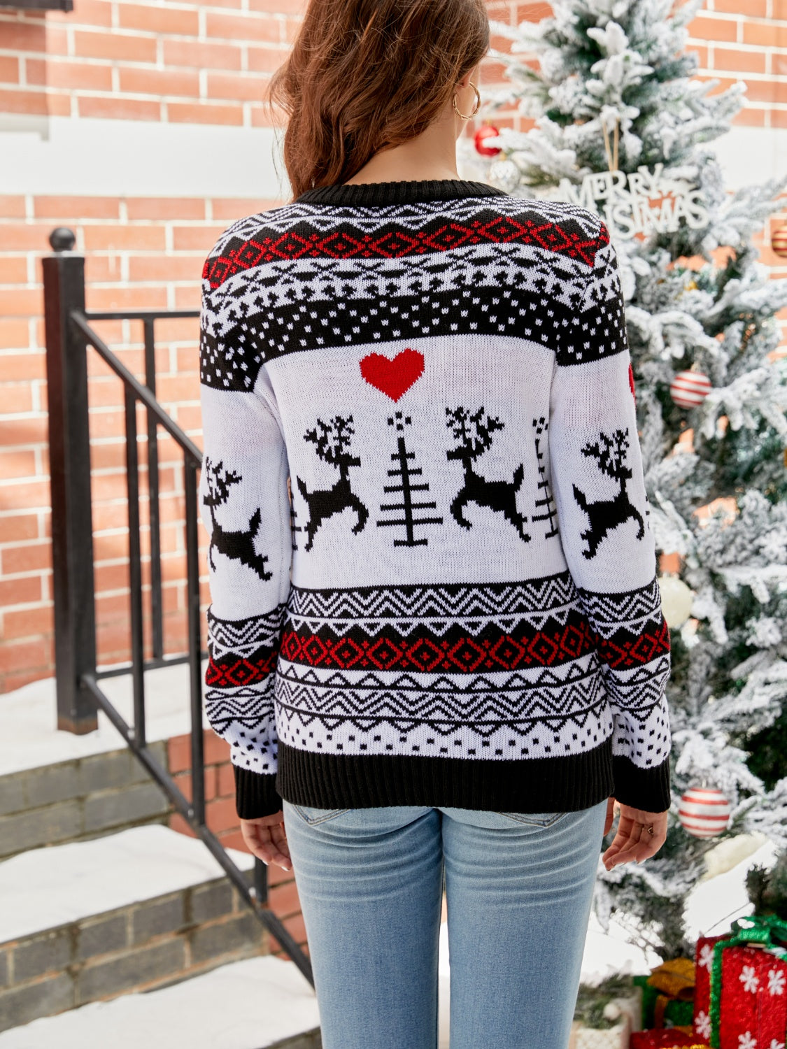 Christmas Round Neck Sweater - Fashorio
