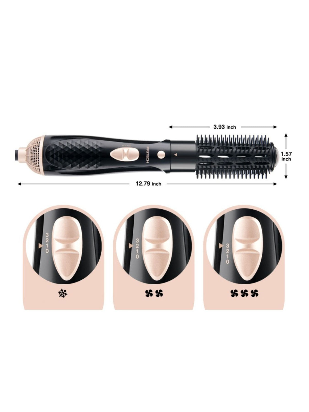 Fast heating curling iron set with accessories