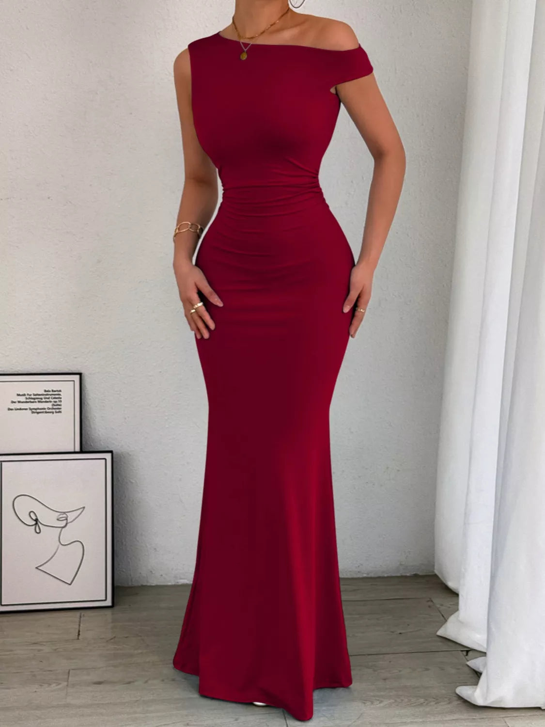 Bodycon maxi dress final colour