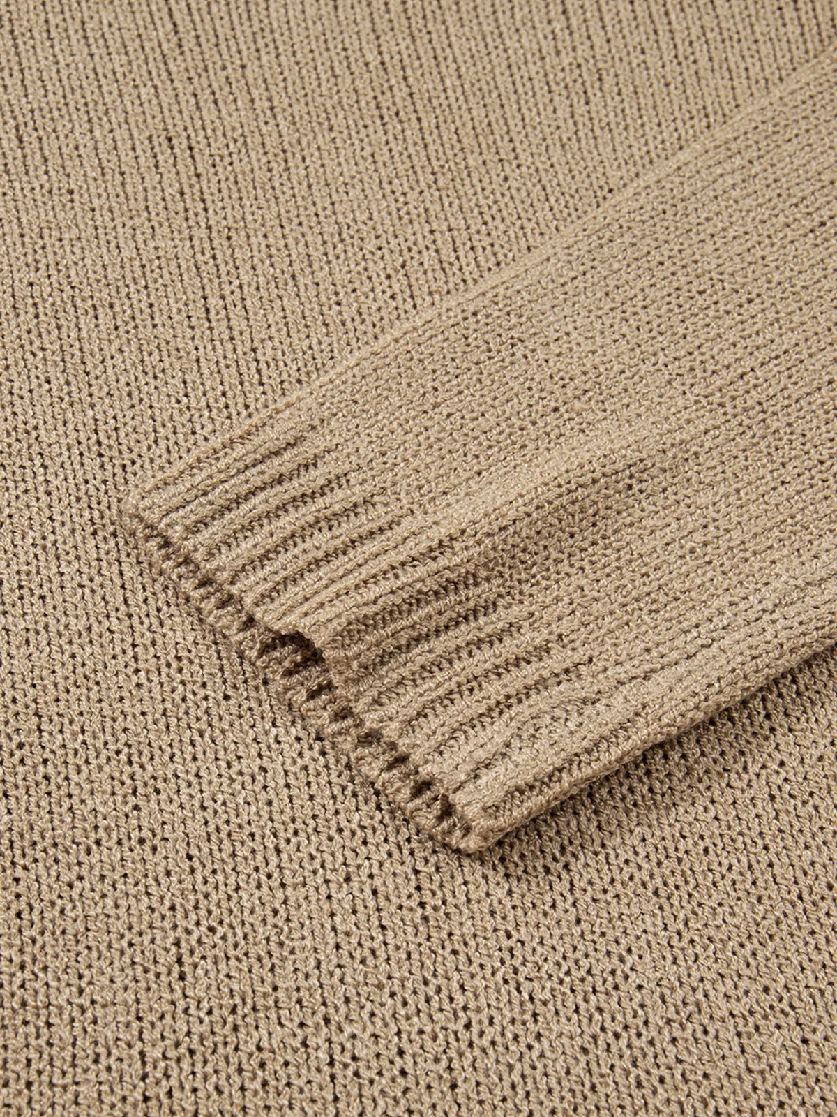 camel oversize drop shoulder sweater dress knit texture detail