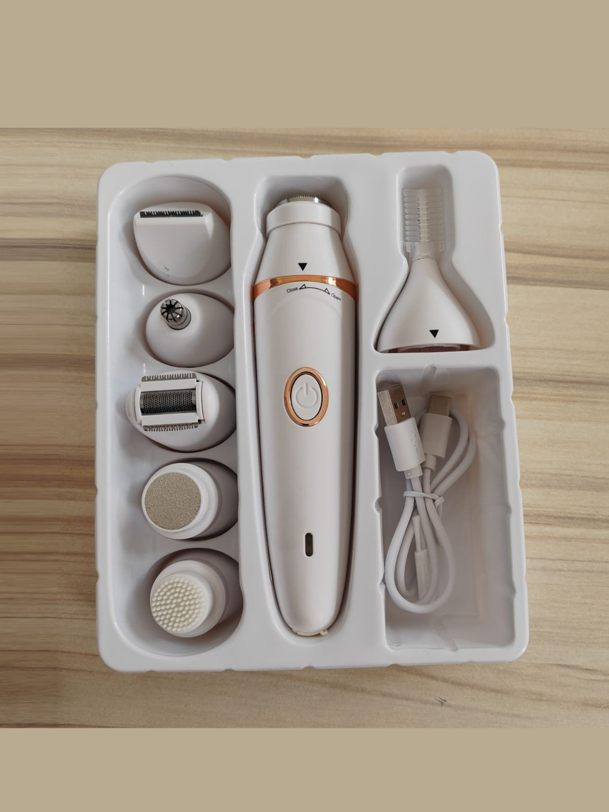 Painless hair removal epilator full set view