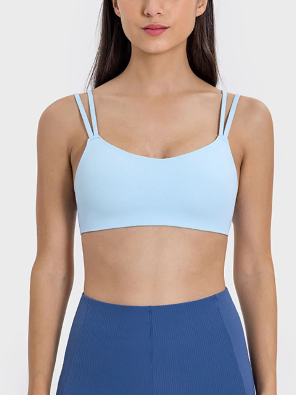 Millennia Scoop Neck Double Strap Active Cami - Fashorio