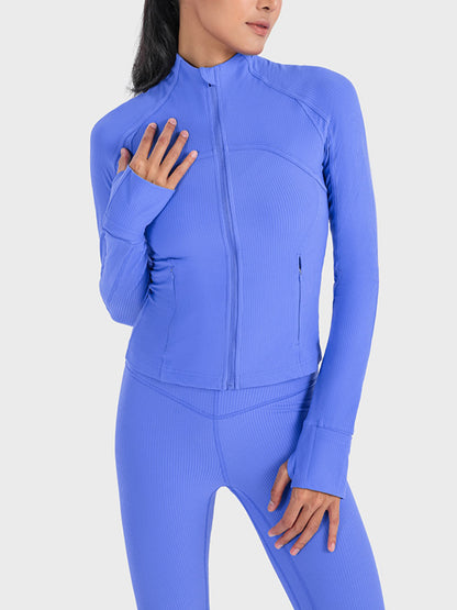 Millennia Zip-Up Long Sleeve Sports Jacket - Fashorio