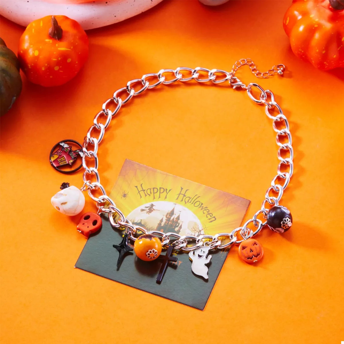 Halloween Charm Chain Necklace - Fashorio