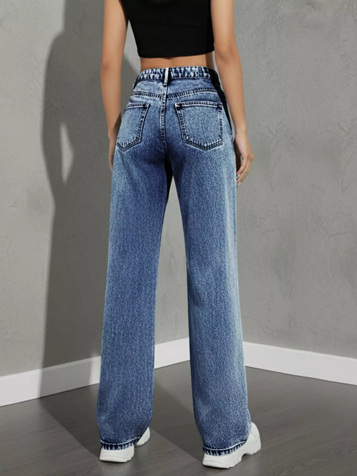 Classic High Waist Wide Leg Jeans, view 20