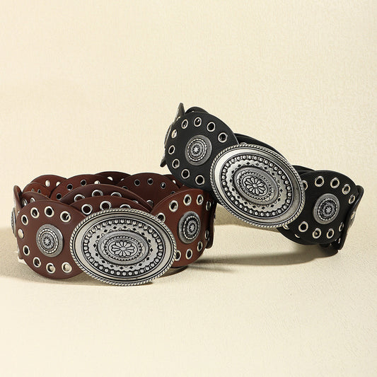 Oval PU Belt - Fashorio